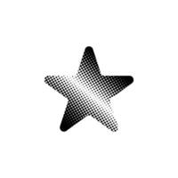 Star halftone effect pattern element vector template