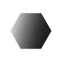 Geometric halftone effect pattern element vector template