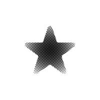 Star halftone effect pattern element vector template