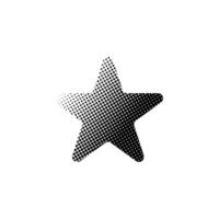 Star halftone effect pattern element vector template