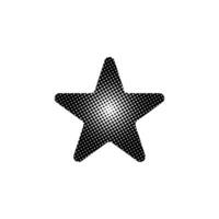 Star halftone effect pattern element vector template