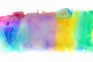 Isolated watercolor splatter stain colorful photo