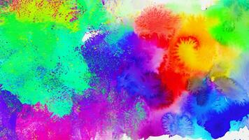 Isolated watercolor splatter stain colorful photo