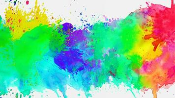 Isolated watercolor splatter stain colorful photo