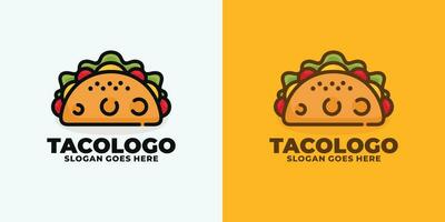 Taco logo design vector illustration