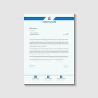 Letterhead design template vector