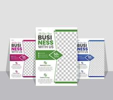 vector  business flyer template