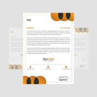 letterhead design template. vector