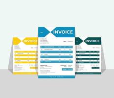 invoice design template vector