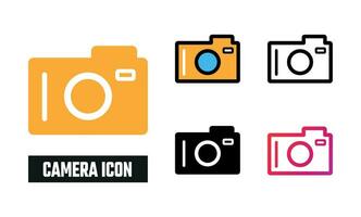 Camera Icon Set Vector Illustration