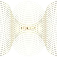 Abstract modern geometric white background. Paper cut style with golden lines. Luxury concept. vector