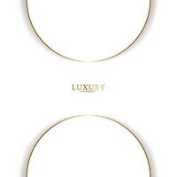 Abstract modern geometric white background. Paper cut style with golden lines. Luxury concept. vector