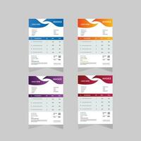 Modern simple invoice design vector