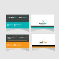 Modern business card design. vector