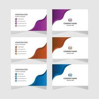 modern simple Business card design vector