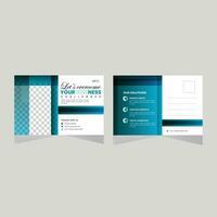 Business post card design. vector