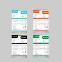 Modern simple invoice design vector