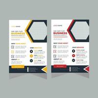 corporate modern flyer design. vector