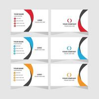 modern simple Business card design vector