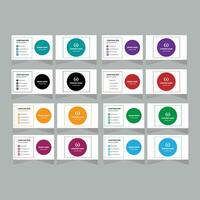 modern simple Business card design vector