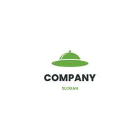 UFO food logo design concept vector