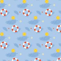 seamless pattern with fruits. summer pattern. flower wallpaper vector