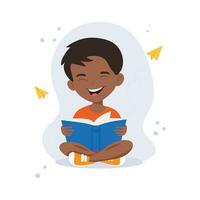 person with a book. back to school. vector illustration