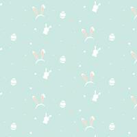 happy easter card with bunny vector