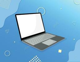 laptop computer and laptop vector