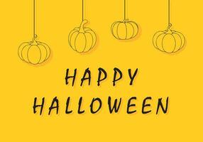 halloween background with pumpkin vector