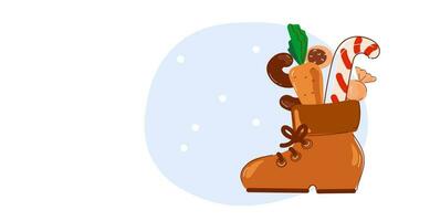 Sinterklaas Dutch holiday vector cartoon set