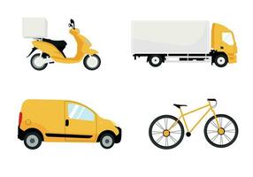 set of transport icons, transportation set. vector
