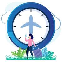 Illustration vector graphic cartoon character of travel