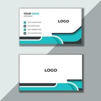 Vector abstract and modern creative business card, simple clean template vector design, layout in rectangle size. Stationery Design