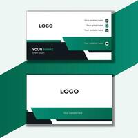 simple clean business card template vector design, layout in rectangle size. abstract creative business card, business card modern design vector