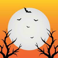 halloween background with pumpkin vector