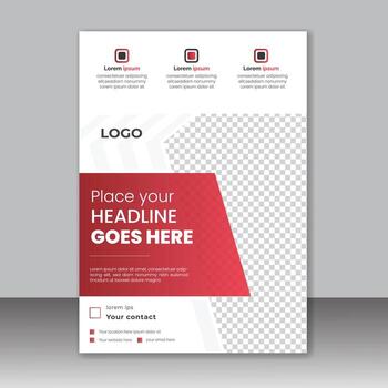 Creative simple and minimal flyer design layout, modern business flyer template, abstract business flyer and creative design, vector illustration template in A4 size, editable vector template