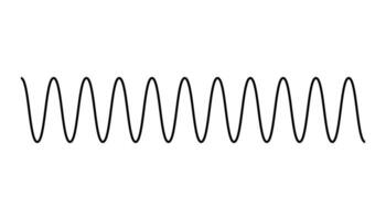 Direction of wave motion. Crest, amplitude, trough, height and length of wave. Parts of the wave diagram vector. vector