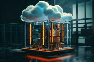 Storage security cloud technology photo