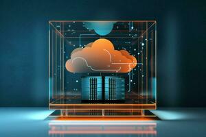Networking system cyber concept communication information connect business cloud storage security data computing technology photo