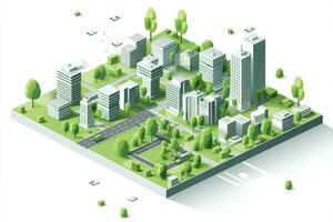 Skyscraper street infographic tree building architecture city scheme illustration modern park car block cityscape town photo