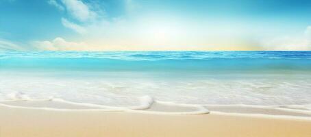 Water hot summer surf blue sea sunshine beach view ocean travel white sky relaxation paradise photo