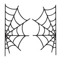 spider web set for halloween. vector illustration