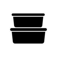 comida envase caja icono vector diseño plantillas