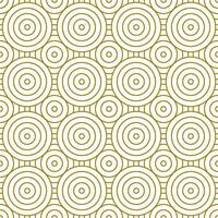 Seamless Pattern Line Circle. Abstract geometry background with gold color. vector