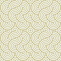 Seamless Pattern Line Circle. Abstract geometry background with gold color. vector