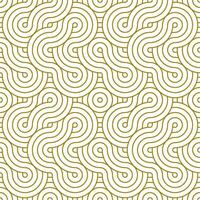 Seamless Pattern Line Circle. Abstract geometry background with gold color. vector