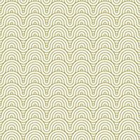 Seamless Pattern Line Circle. Abstract geometry background with gold color. vector