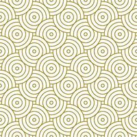 Seamless Pattern Line Circle. Abstract geometry background with gold color. vector