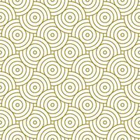 Seamless Pattern Line Circle. Abstract geometry background with gold color. vector